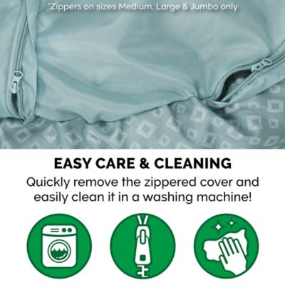 Image showing  Plush Calming Donut Pet Bed, Diamond Print