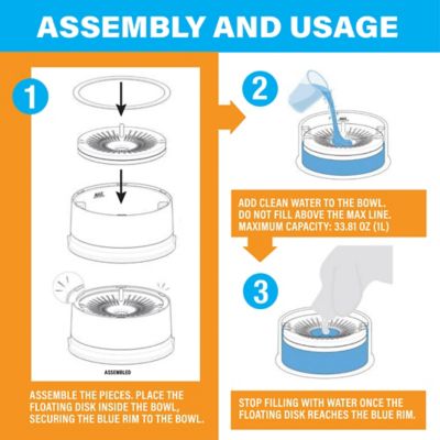 Image showing 5 th PawPerfect 1 L Dog and Cat Floating Water Bowl