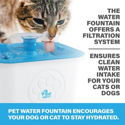 Image showing  68 oz. Dog & Cat Pet Free-Falling Water Fountain