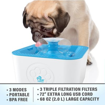 Image showing  68 oz. Dog & Cat Pet Free-Falling Water Fountain