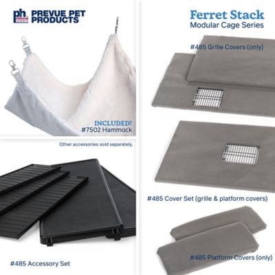 Image showing 6 th Prevue Pet Products Stacking Ferret Cage, 72 in. x 20 in.