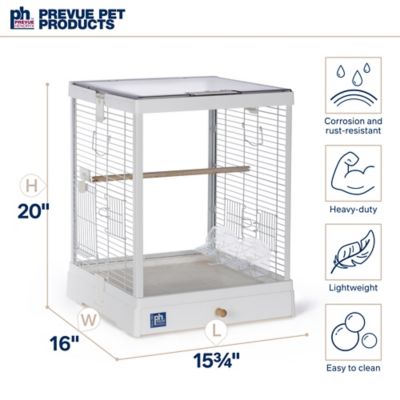 Image showing 5 th Prevue Pet Products Crystal Palace Glass Bird Cage