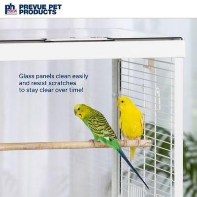 Image showing 7 th Prevue Pet Products Crystal Palace Glass Bird Cage