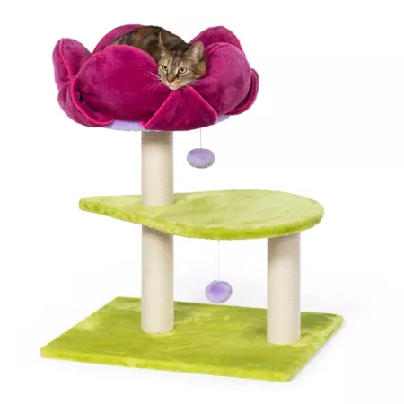 Prevue Pet Products 28 3/8 in Flower Power Cat Tree Cat Trees & Condos