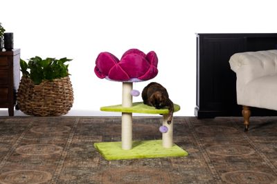 Image showing  28-3/8 in. Flower Power Cat Tree