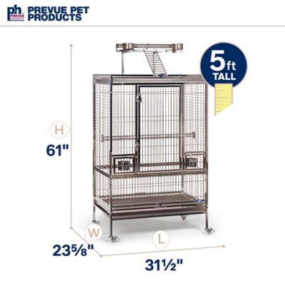 Image showing 5 th Prevue Pet Products Large Play-Top Stainless Steel Bird Cage
