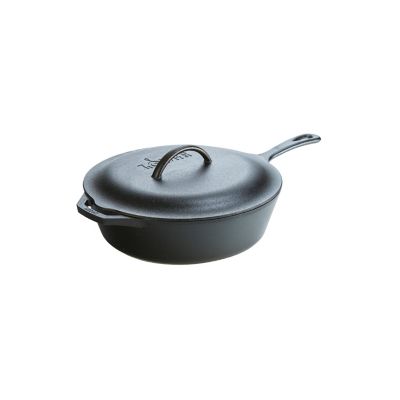 Lodge Cast Iron 12 in./5 qt. Seasoned Covered Deep Skillet, L10CF3