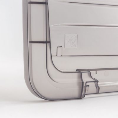Image showing 7 th IRIS USA 19 Quart Plastic Storage Bin with Latching Buckles - 5 Pack