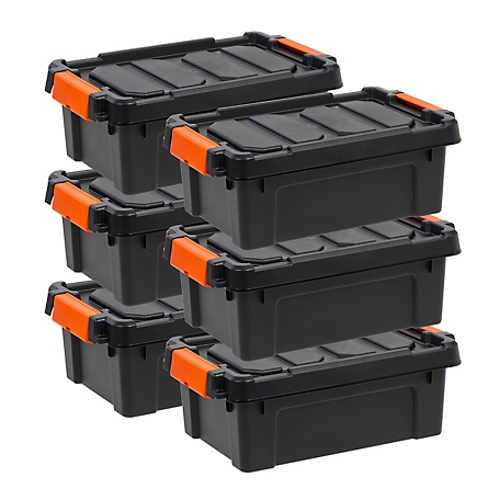 IRIS USA 3 gal. Store-It-All Storage Tote with Latching Buckles - 6 Pack at  Tractor Supply Co.