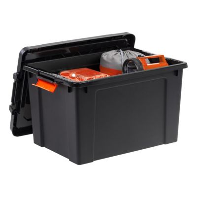Image showing  19 gal. Store-It-All Storage Totes with Latching Buckles, 4 pc.
