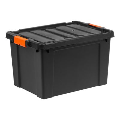Image showing  19 gal. Store-It-All Storage Totes with Latching Buckles, 4 pc.