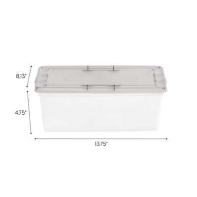 Image showing  6.7 qt. Snap Tight Plastic Storage Bins, 10 pc.