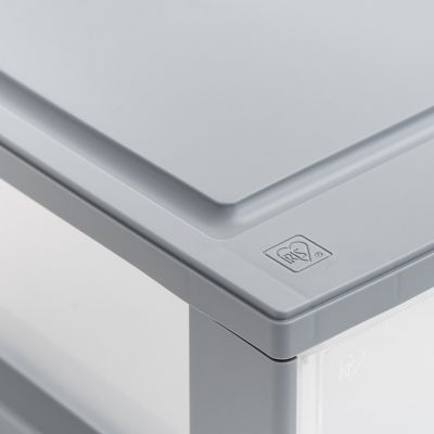 Image showing 7 th IRIS USA Medium Plastic Stacking Drawer, 4 Pack