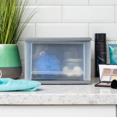 Image showing  17 qt. Plastic Stacking Drawer, 3 pc. Set