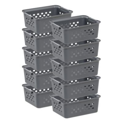 IRIS USA Small Organizer Storage Basket - 10 Pack