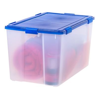 Image showing  156 qt. WEATHERPRO Plastic Storage Bin with Durable Lid, Seal and Latching Buckles