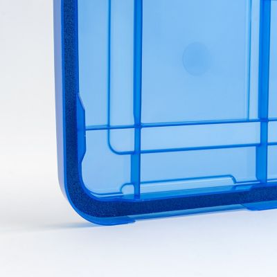 Image showing 6 th IRIS USA 60 qt. WEATHERPRO Plastic Storage Bin with Durable Lid, Seal and Latching Buckles