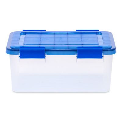 Image showing 6 th IRIS USA 19 qt. WEATHERPRO Plastic Storage Bin with Durable Lid, Seal and Latching Buckles