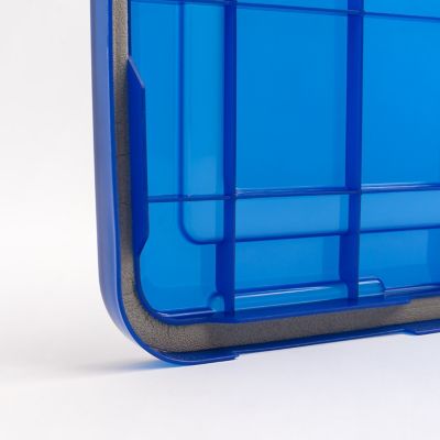 Image showing 8 th IRIS USA 19 qt. WEATHERPRO Plastic Storage Bin with Durable Lid, Seal and Latching Buckles