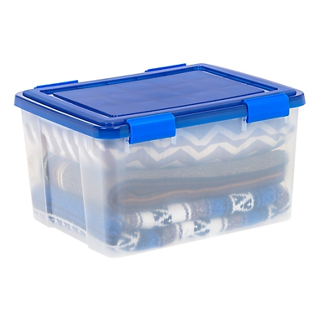 IRIS USA 60 Quart WEATHERPRO Plastic Storage Bin with Durable Lid