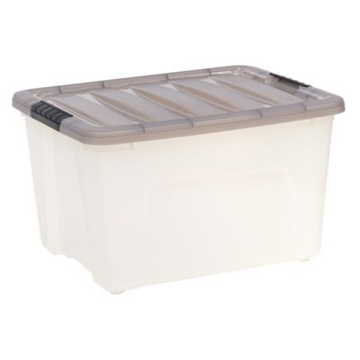 IRIS USA 5 Gallon Store-It-All Storage Tote with Latching Buckles