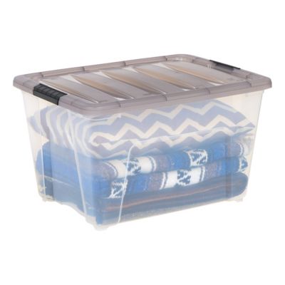 Image showing 5 th IRIS USA 53 qt. Plastic Storage Bin with Latching Buckles