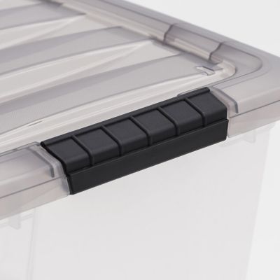 Image showing 6 th IRIS USA 53 qt. Plastic Storage Bin with Latching Buckles