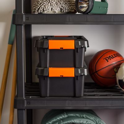 Image showing  3 gal. Store-It-All Storage Tote with Latching Buckles