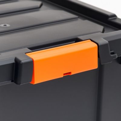 Image showing 5 th IRIS USA 3 gal. Store-It-All Storage Tote with Latching Buckles