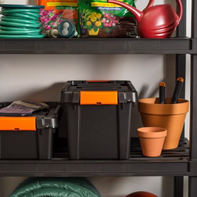 Image showing  5 gal. Store-It-All Storage Tote with Latching Buckles