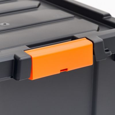 Image showing 5 th IRIS USA 11.75 gal. Store-It-All Storage Tote with Latching Buckles