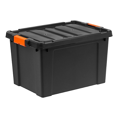 IRIS USA 19 gal. Store-It-All Storage Tote with Latching Buckles