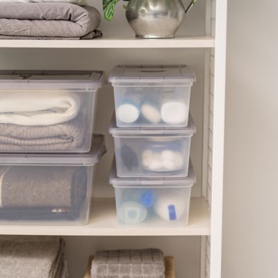 Image showing  6.7 qt. Snap Tight Plastic Storage Bin