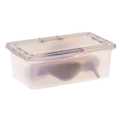 Image showing  6.7 qt. Snap Tight Plastic Storage Bin