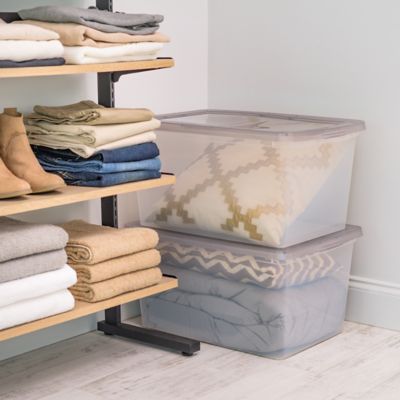 Image showing  58 qt. Snap Tight Plastic Storage Bin