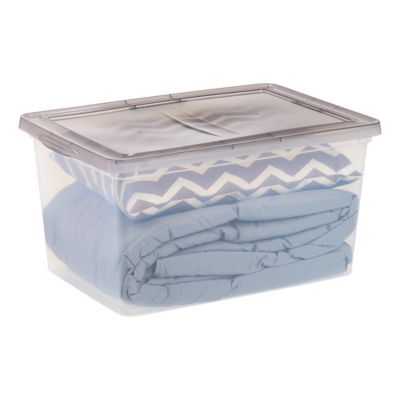 Image showing  58 qt. Snap Tight Plastic Storage Bin