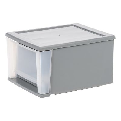 IRIS USA 17 qt. Plastic Stacking Drawer These are very good quality storage drawers/bins