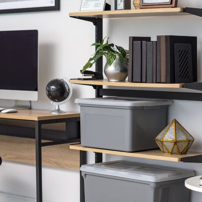 Image showing 5 th IRIS USA 18 in. x 14 in. Plastic File Box, Letter or Legal File