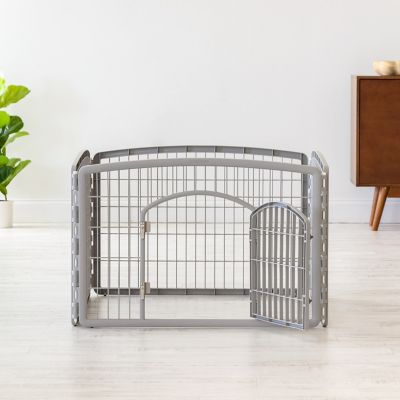 Image showing  Indoor 4-Panel Pet Exercise Play Pen, 24 in.