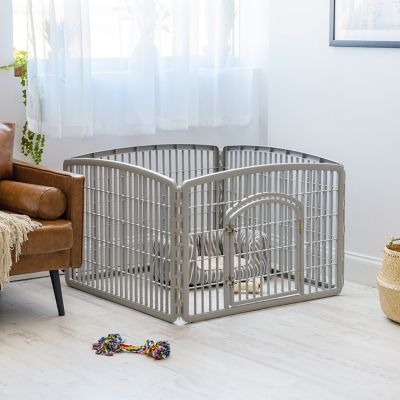 Image showing  Indoor 4-Panel Pet Exercise Play Pen, 24 in.