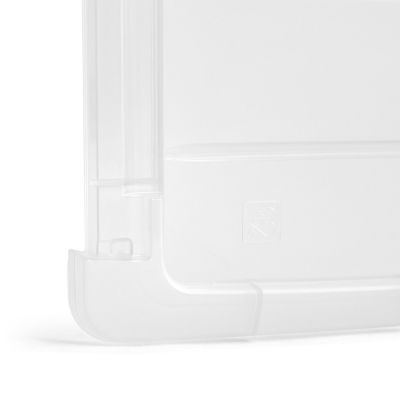 Image showing 6 th IRIS USA 5.75 qt. Plastic Storage Bin with Latching Buckles, Clear