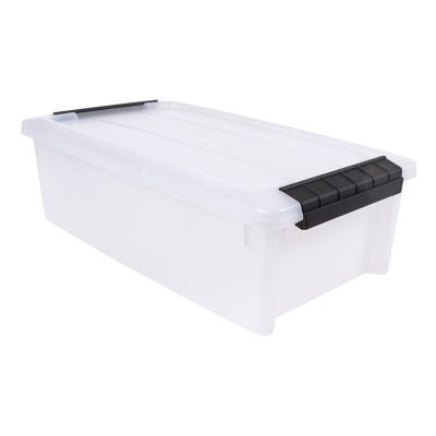 IRIS USA 5.75 Quart Plastic Storage Bin with Latching Buckles - Natural I've been using this storage container for vitamins and other daily supplements