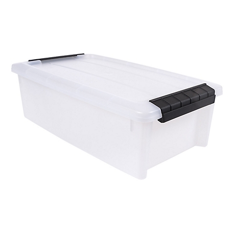 IRIS USA 5.75 Quart Plastic Storage Bin with Latching Buckles - Natural at  Tractor Supply Co.