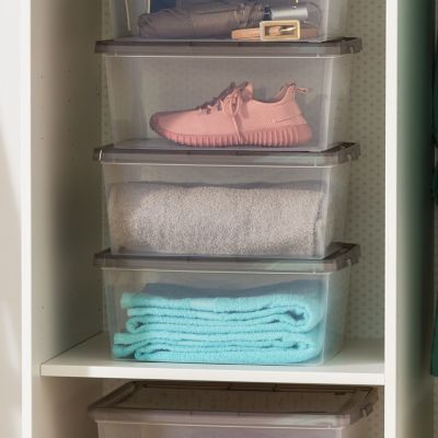 Image showing  17 qt. Snap-Tight Plastic Storage Bins, 8 pc.