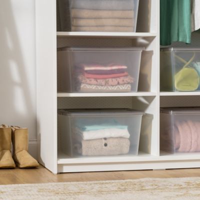 Image showing  24.5 qt. Snap Tight Plastic Storage Bins, 6 pc.