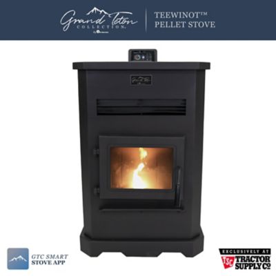 Grand Teton Collection Teewinot Pellet Stove 2,000 to 3,000 sq. ft. (Model# N130WTS) Pellet Stove