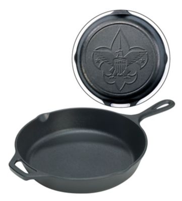 Lodge Cast Iron Seasoned Boy Scout Skillet, L10SK3BS