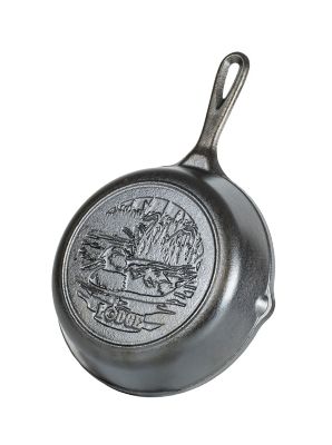 Lodge Cast Iron Seasoned Wildlife Series Duck Skillet, L5SKWLDK