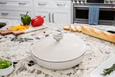 Lodge Cast Iron 3.6 qt. Cast Iron Enameled Casserole