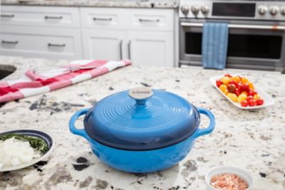 Image showing  3 qt. Cast Iron Enameled Dutch Oven, Blue